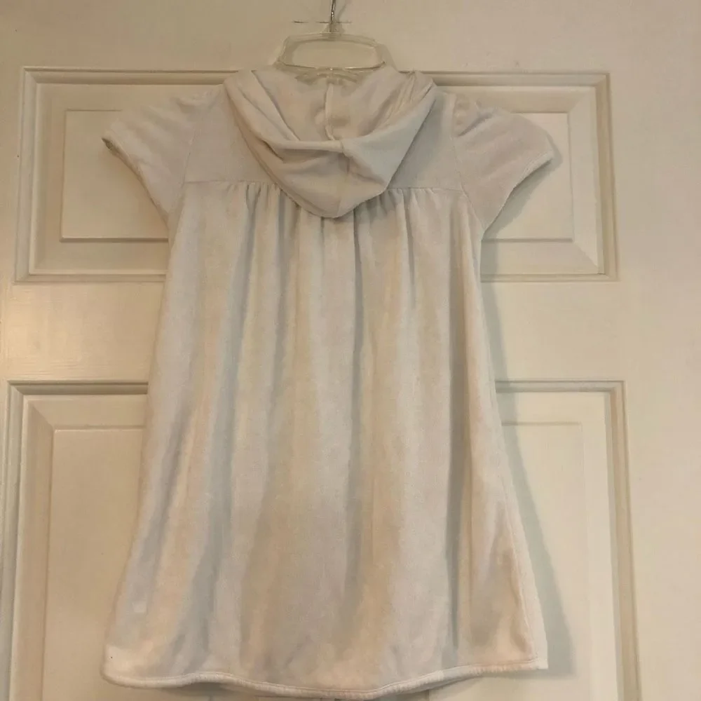 Old Navy Girls White Terrycloth Swimsuit Cover Up Size 5T